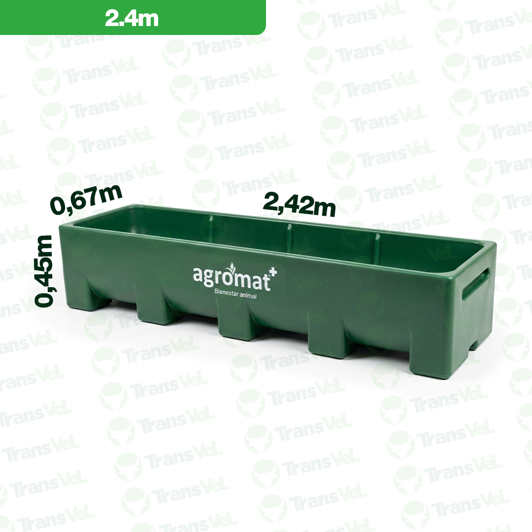 Comedero Rectangular Feedlot 2.4m - Imagen 2